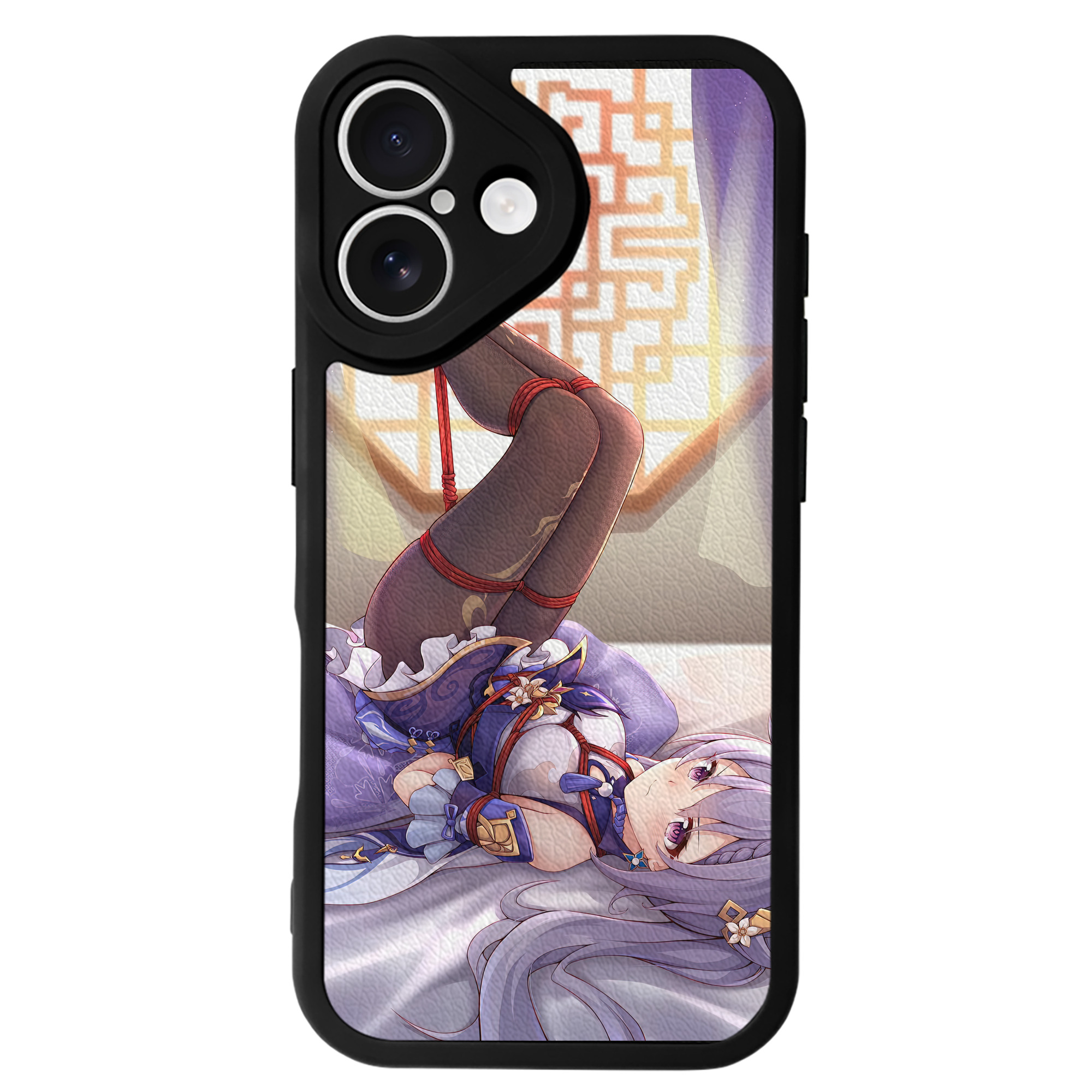 げんし神 genshin 【iPhone 16シリーズ対応】シリコンスマホケース（レザー調） 材質：シリコン